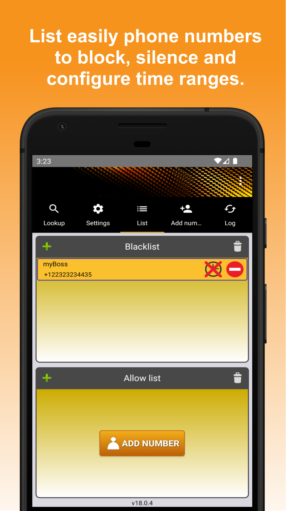 اسکرین شات 3 برنامه Block-Spam