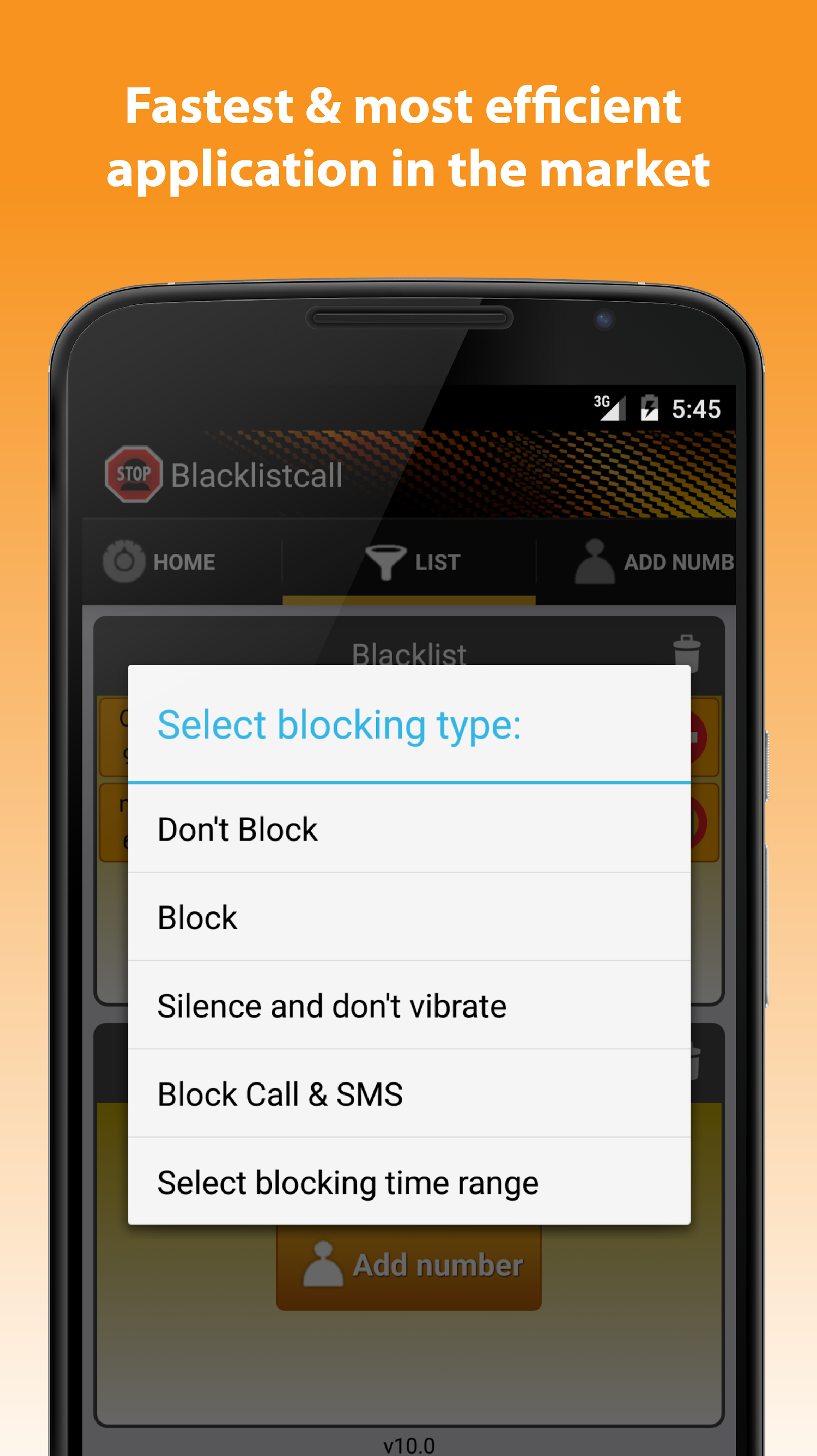 اسکرین شات 5 برنامه Block-Spam