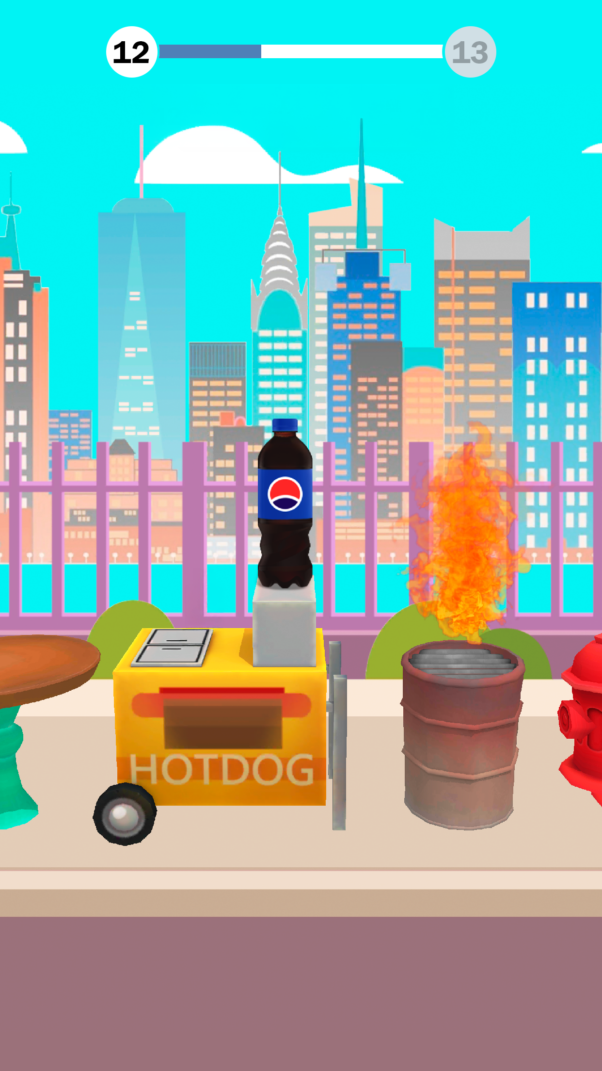 اسکرین شات 1 بازی Bottle Flip 3D — Tap & Jump
