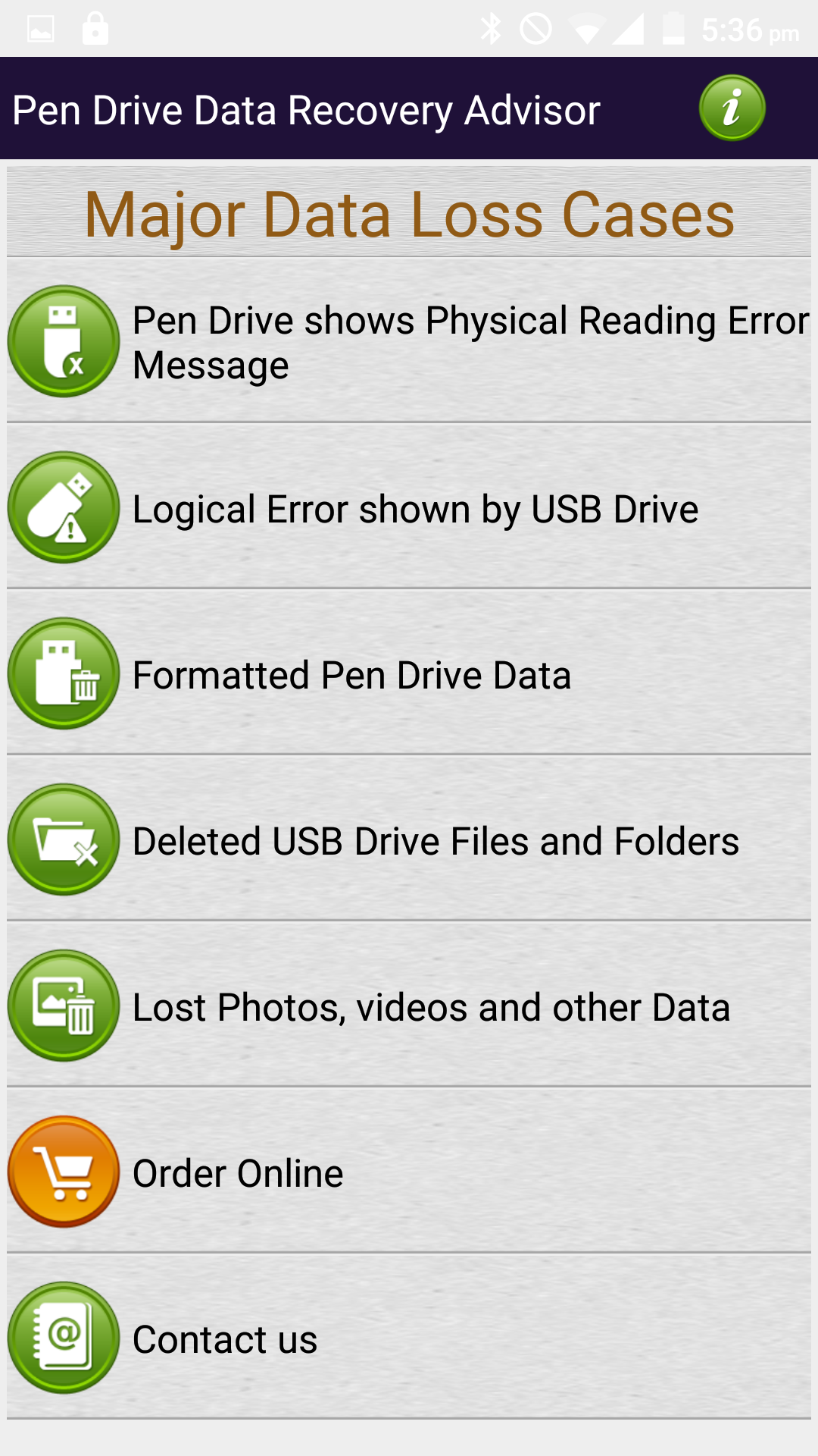 اسکرین شات 1 برنامه USB Drive Data Recovery Help