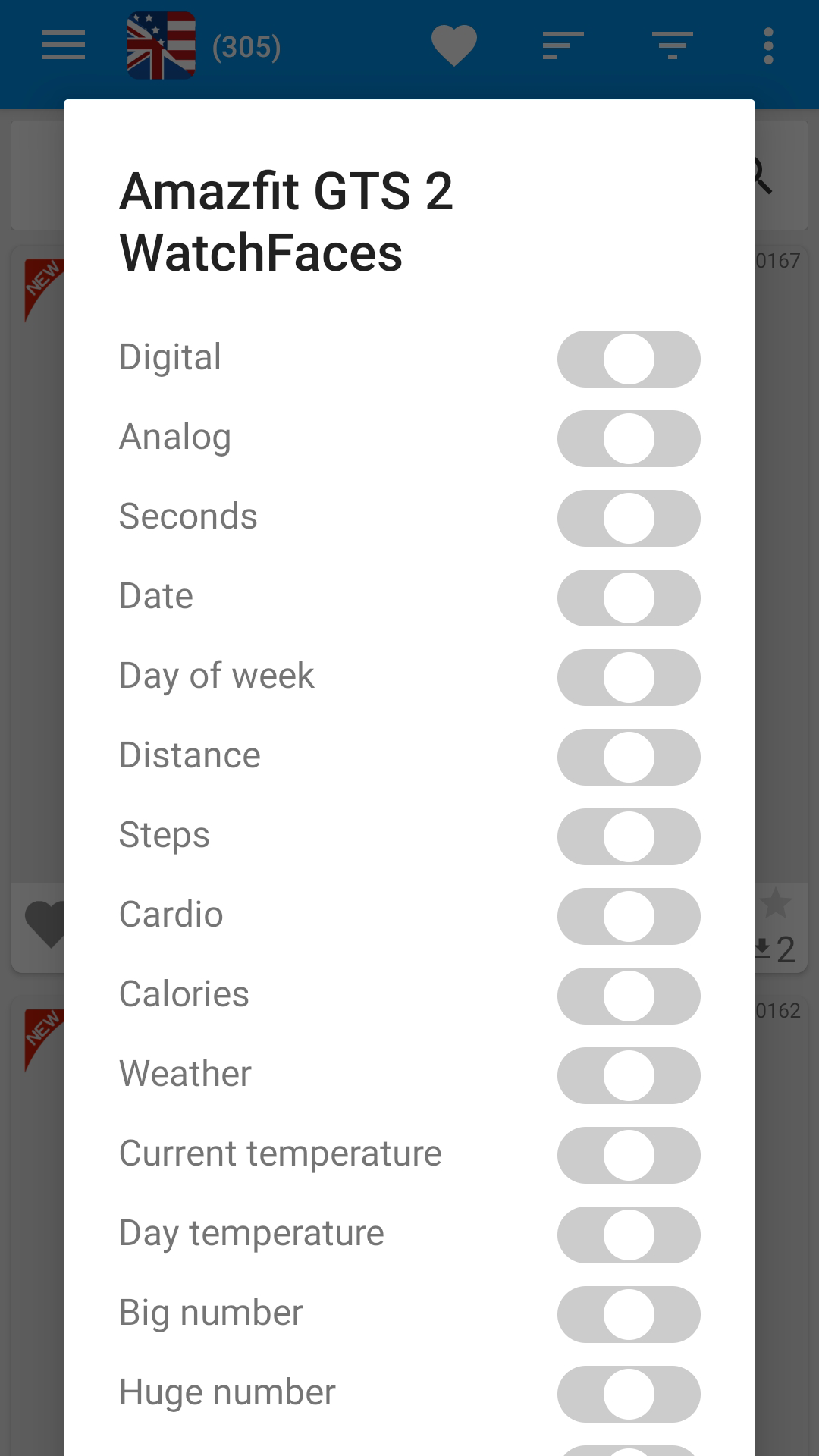 اسکرین شات 6 برنامه Amazfit GTS 2/2e Watchfaces
