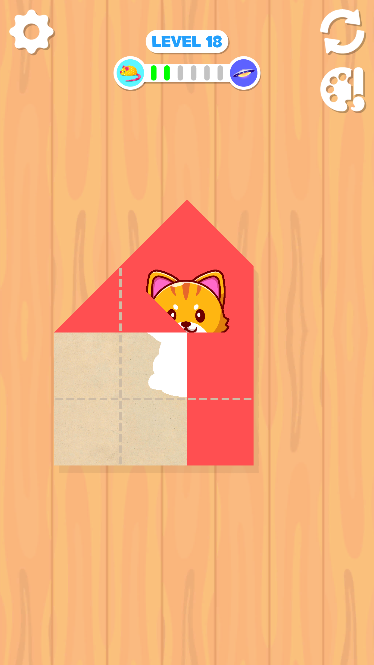 اسکرین شات 5 بازی Fold It! Paper Puzzle 3D