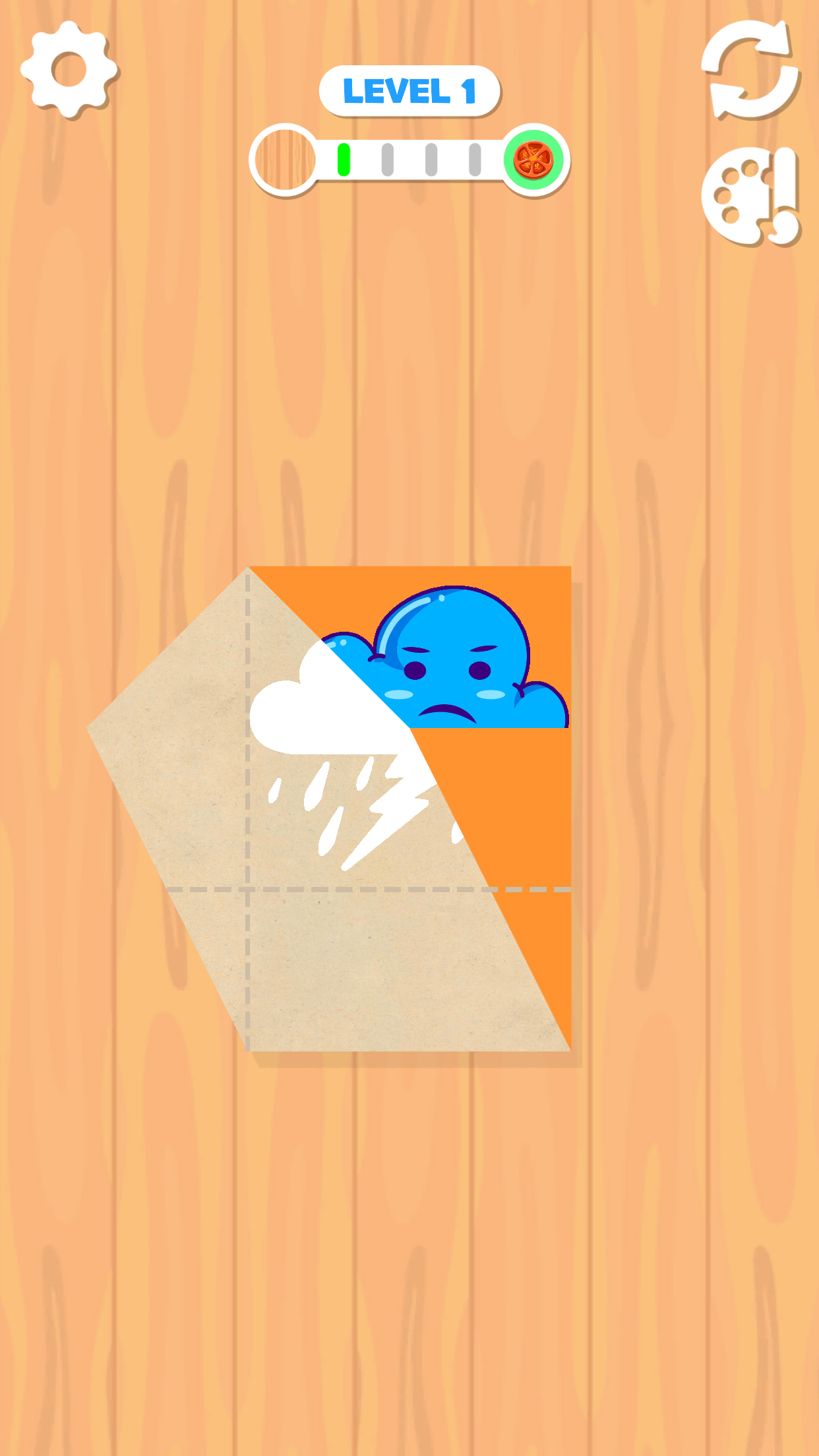 اسکرین شات 1 بازی Fold It! Paper Puzzle 3D