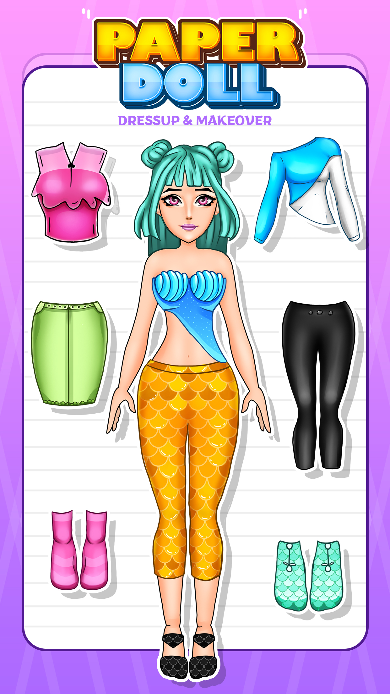 اسکرین شات 1 بازی Paper Doll Dress Up Challenge