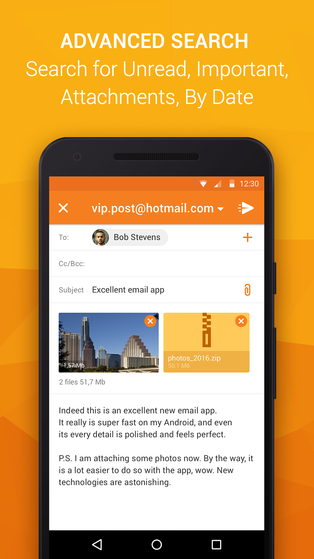 اسکرین شات 2 برنامه Universal Email App