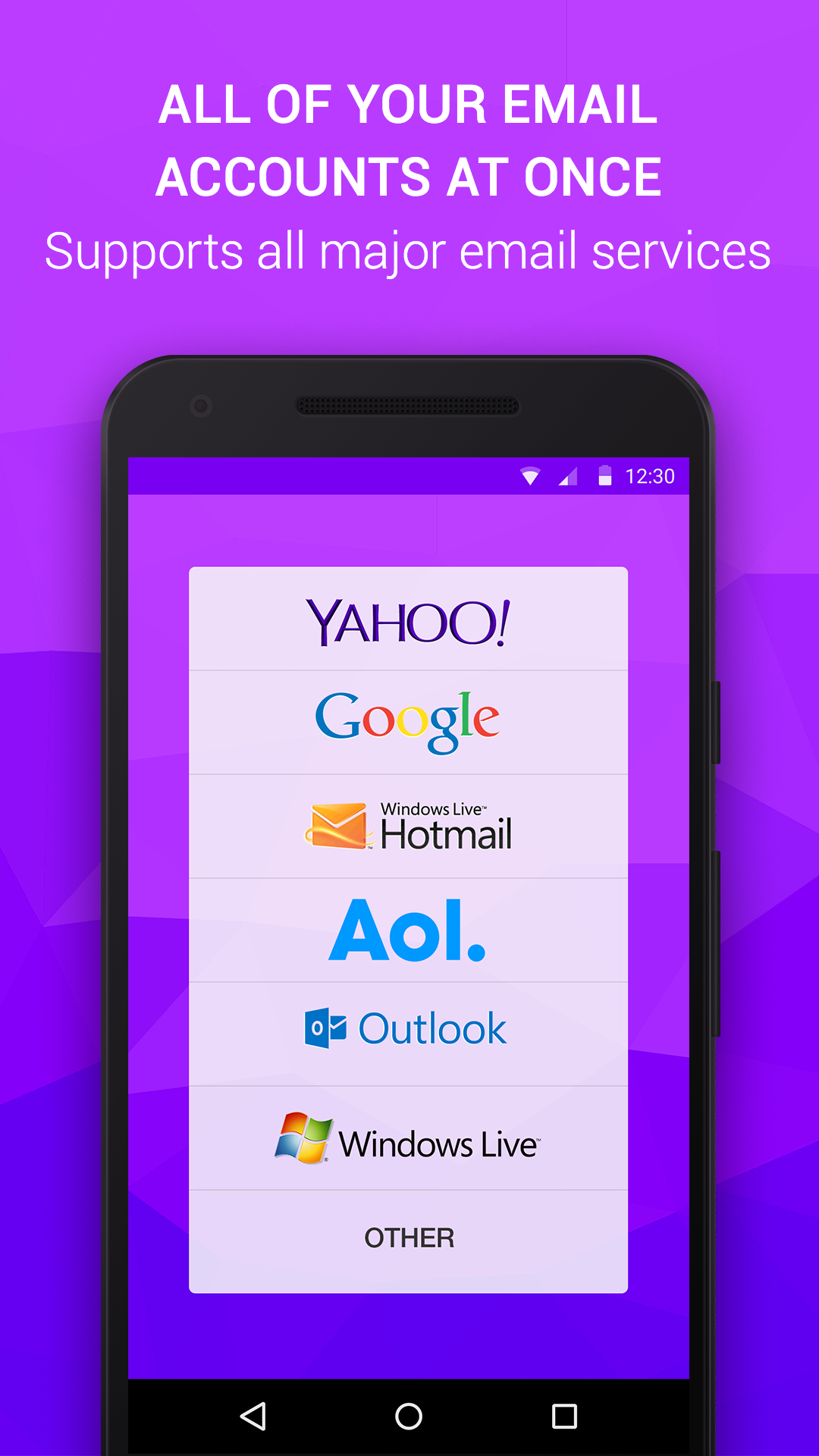اسکرین شات 1 برنامه Email App for Android