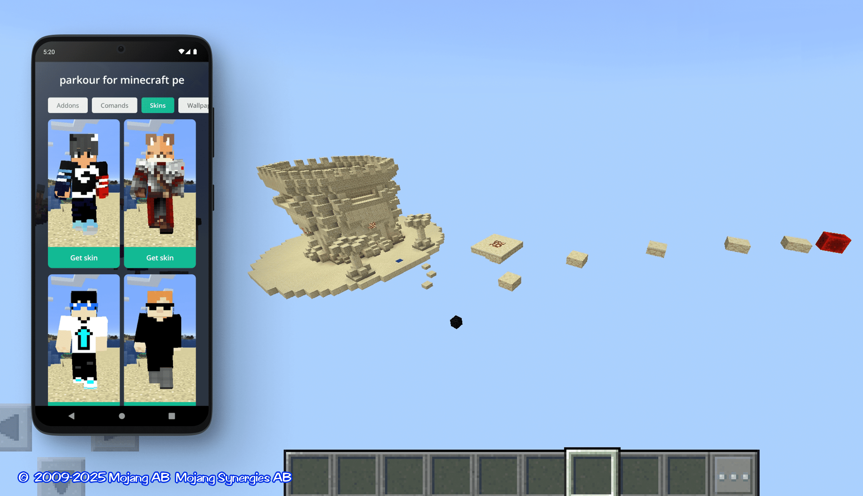 اسکرین شات 2 برنامه parkour for mcpe