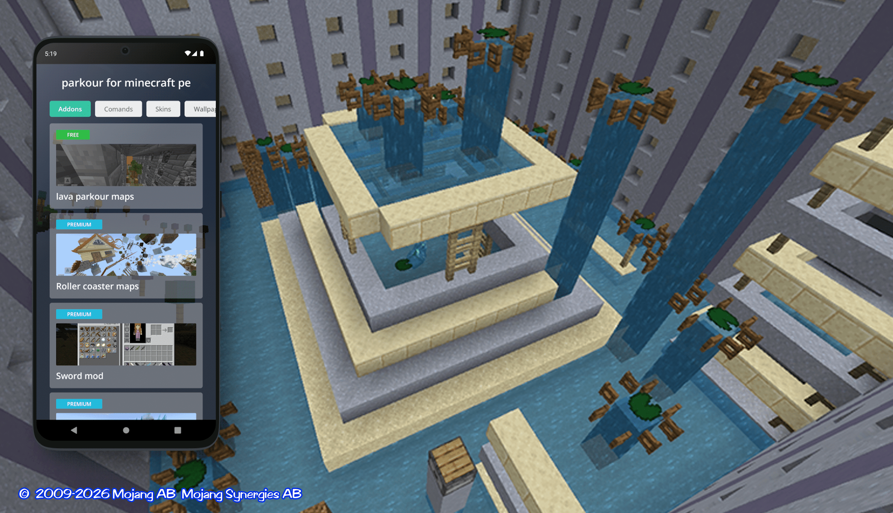 اسکرین شات 1 برنامه parkour for mcpe