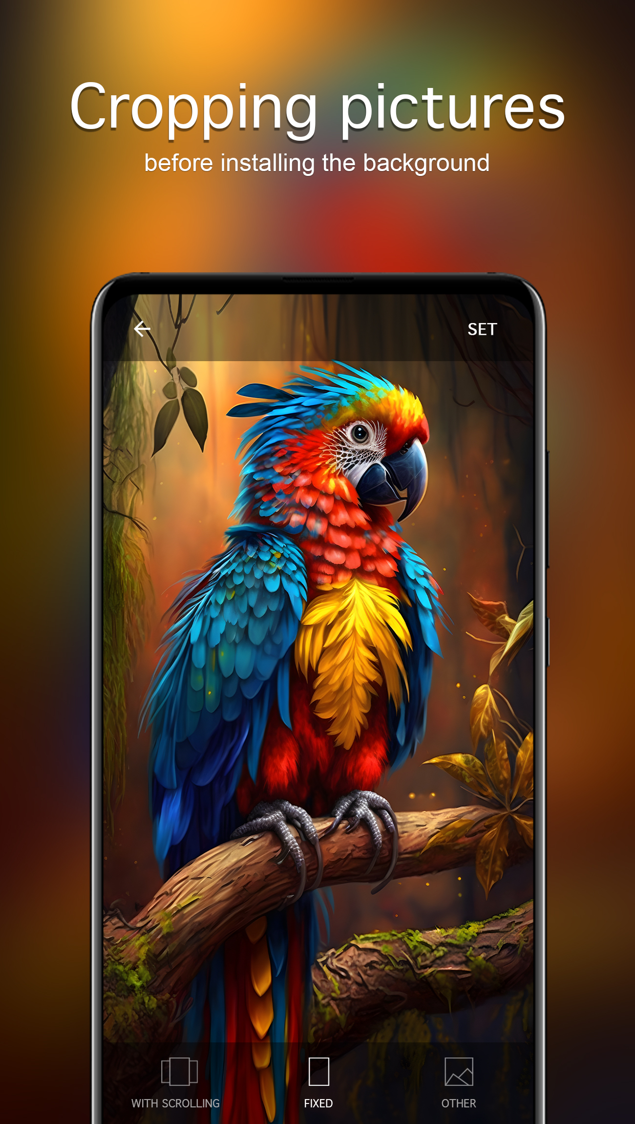 اسکرین شات 4 برنامه Parrot Wallpapers 4K