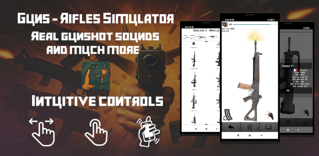 اسکرین شات 1 برنامه Guns - Rifles Simulator