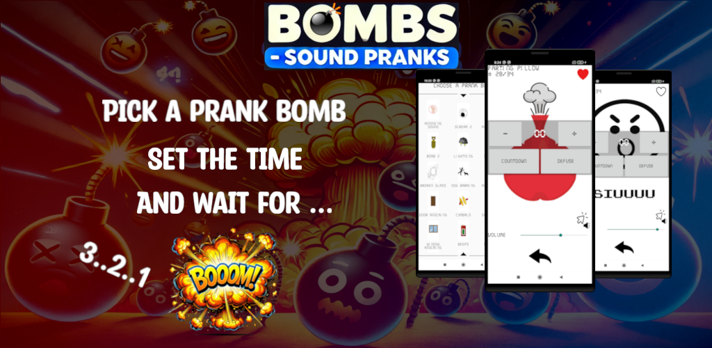 اسکرین شات 2 برنامه Bombs - Sound Pranks