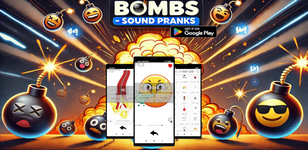 اسکرین شات 1 برنامه Bombs - Sound Pranks