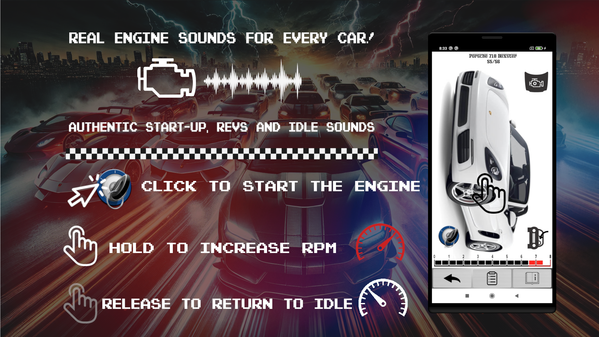 اسکرین شات 2 برنامه Sport Cars Sounds