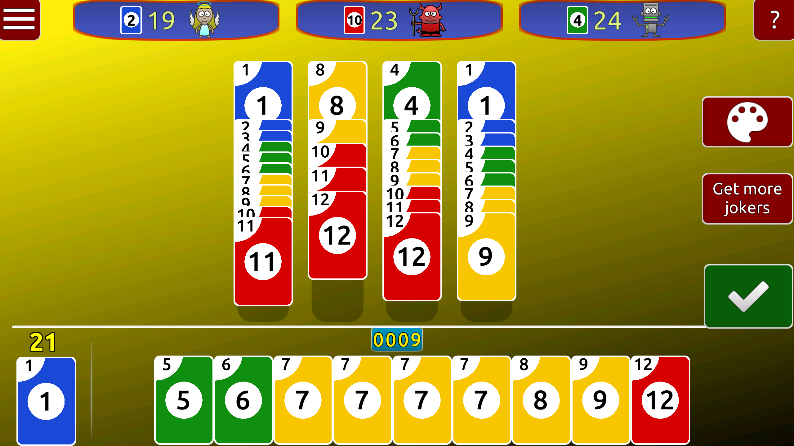 اسکرین شات 3 بازی Skip Rummy
