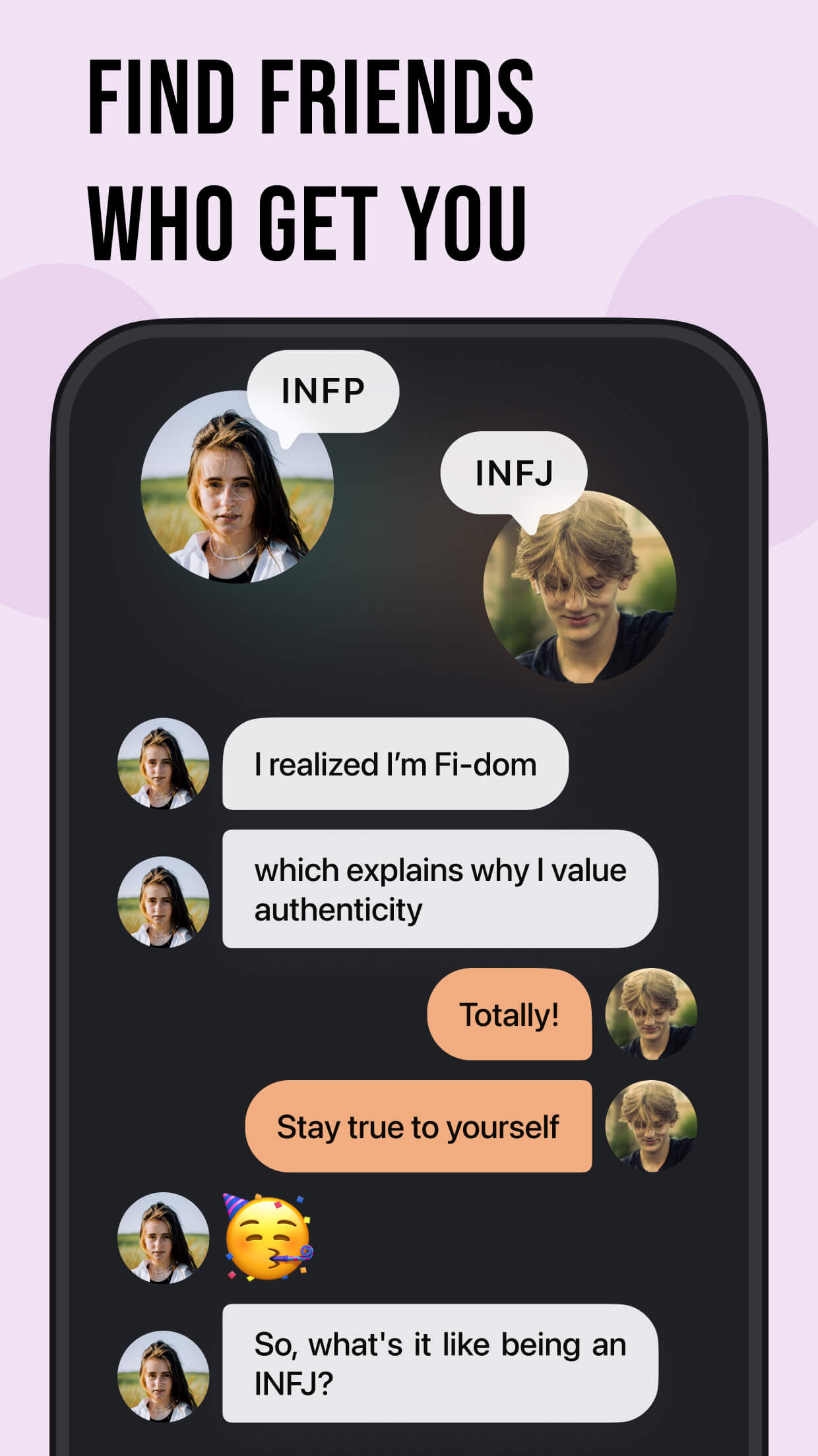 اسکرین شات 4 برنامه Pdb App: Personality & Friends