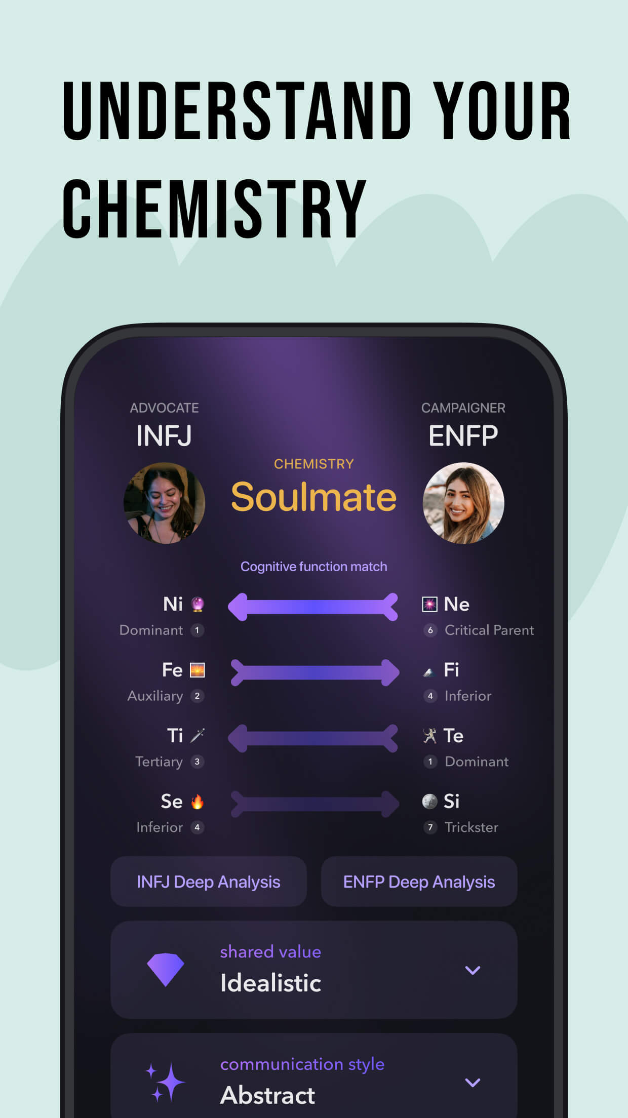 اسکرین شات 2 برنامه Pdb App: Personality & Friends