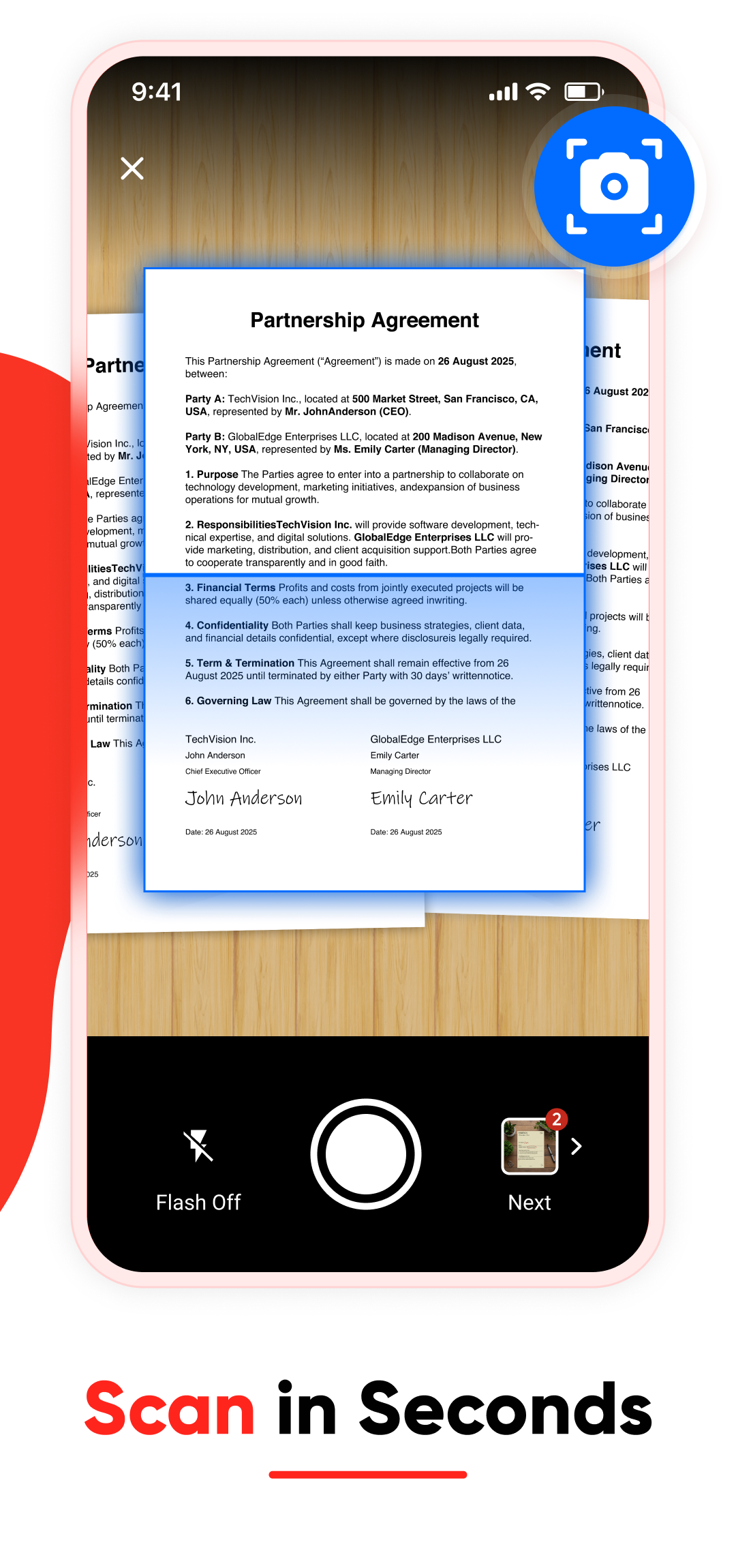اسکرین شات 2 برنامه Image to PDF Converter
