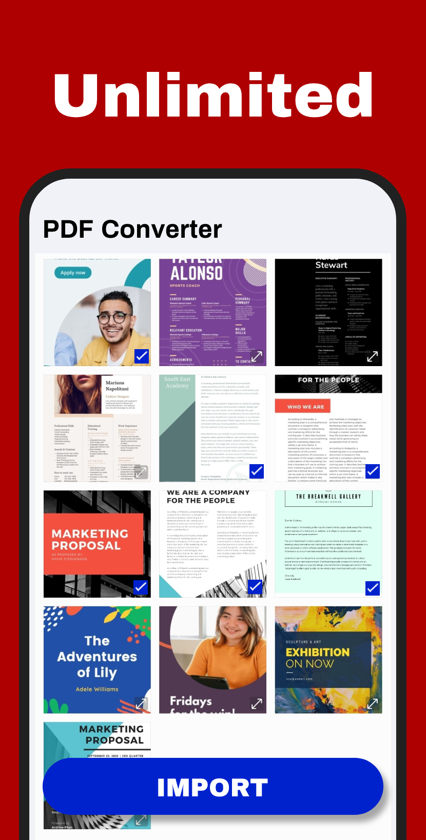 اسکرین شات 3 برنامه Image to PDF Converter