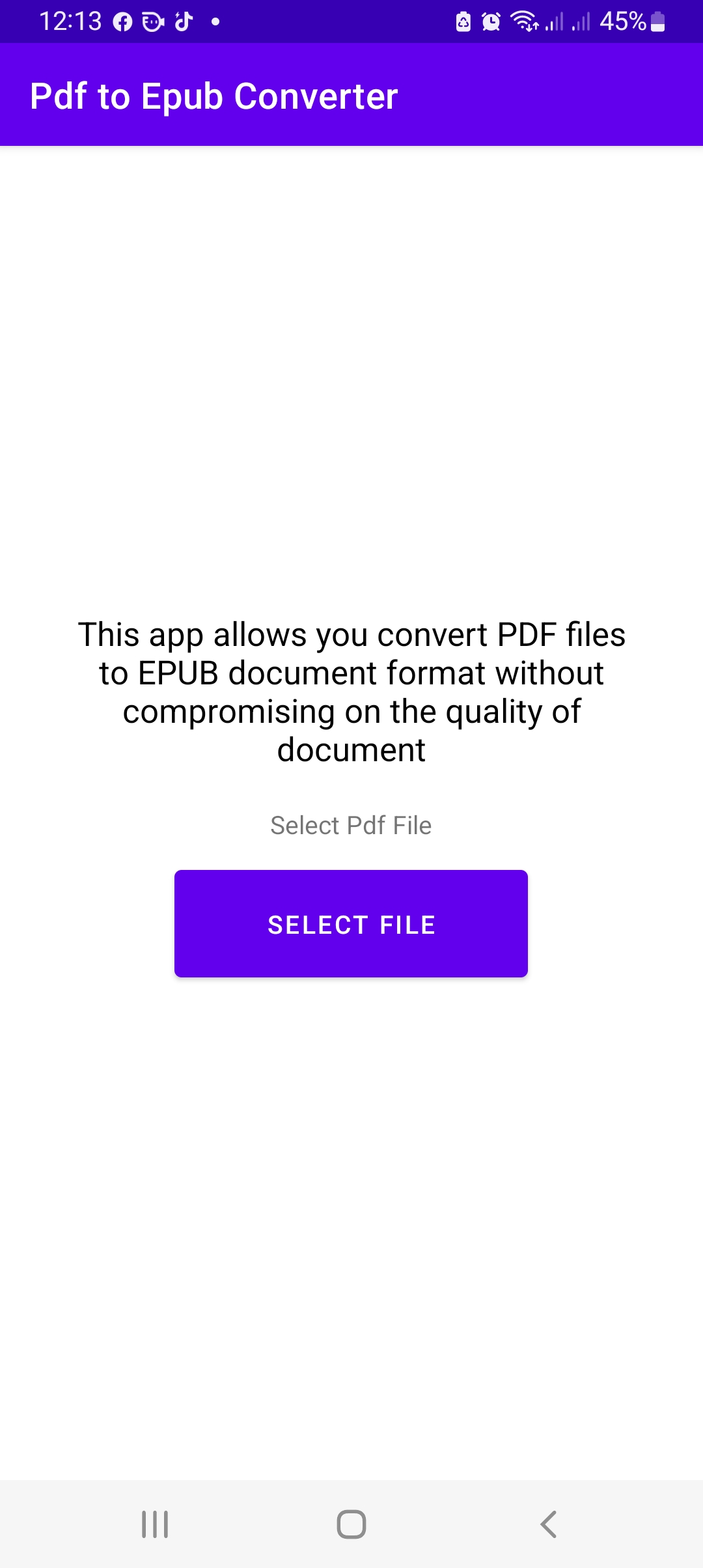 اسکرین شات 3 برنامه Pdf to Epub Converter
