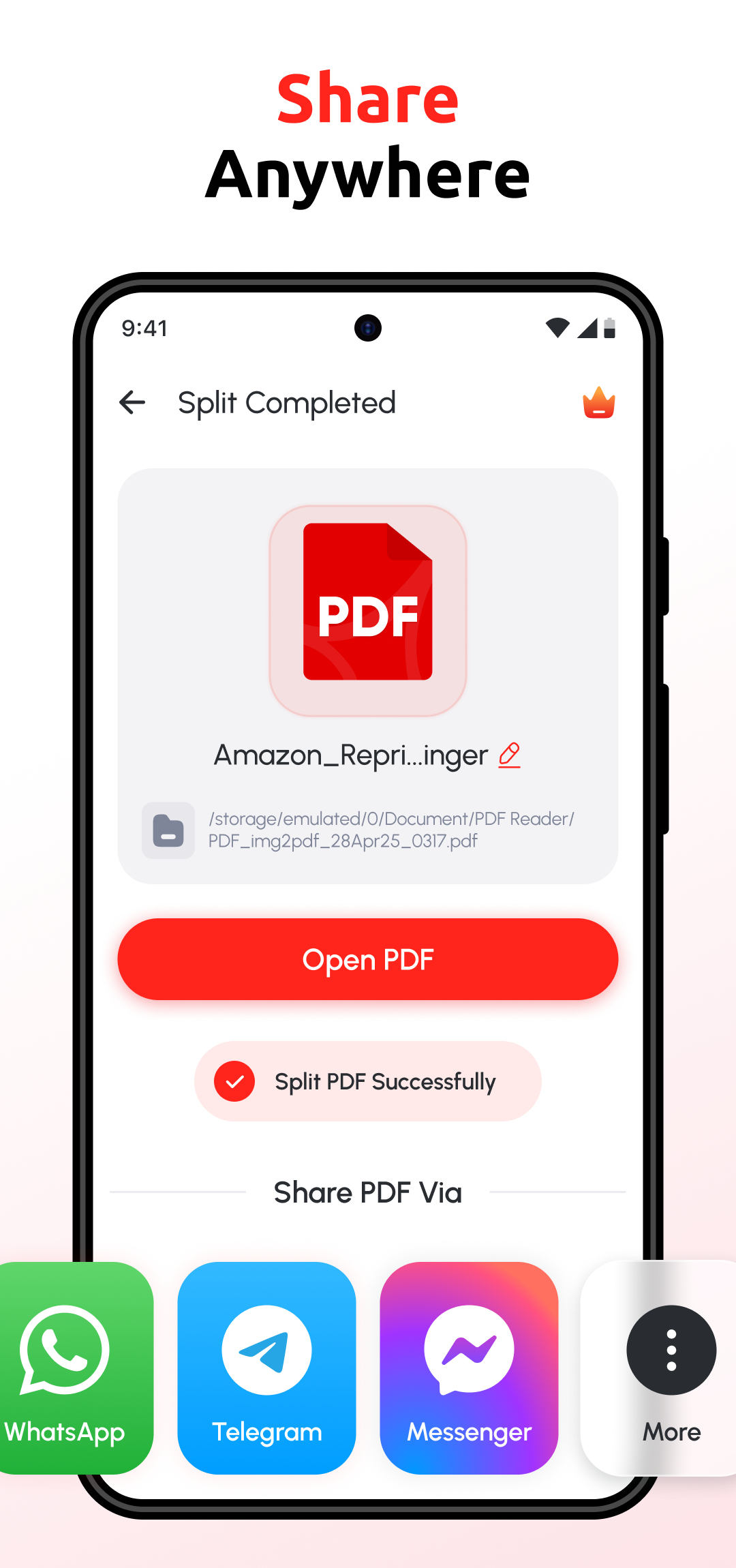 اسکرین شات 5 برنامه PDF Reader - Read All PDF