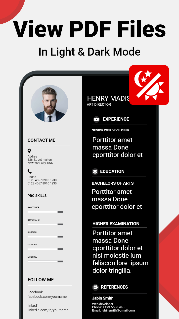 اسکرین شات 4 برنامه PDF Reader - Read All PDF