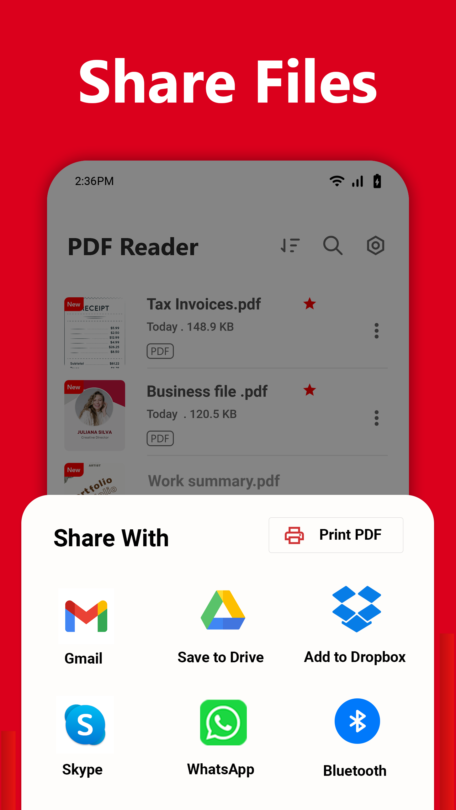 اسکرین شات 6 برنامه PDF Reader - PDF Viewer App
