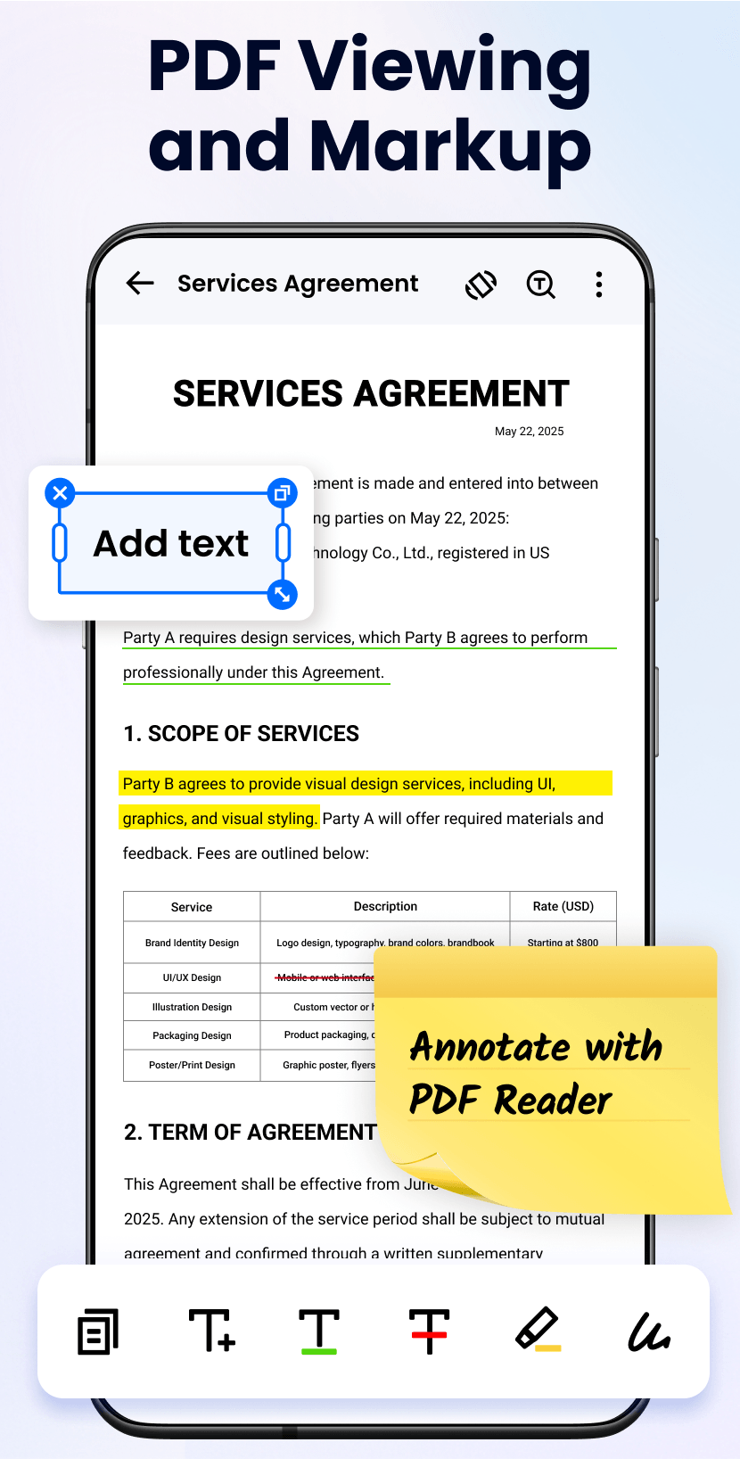 اسکرین شات 3 برنامه PDF Reader - PDF Editor