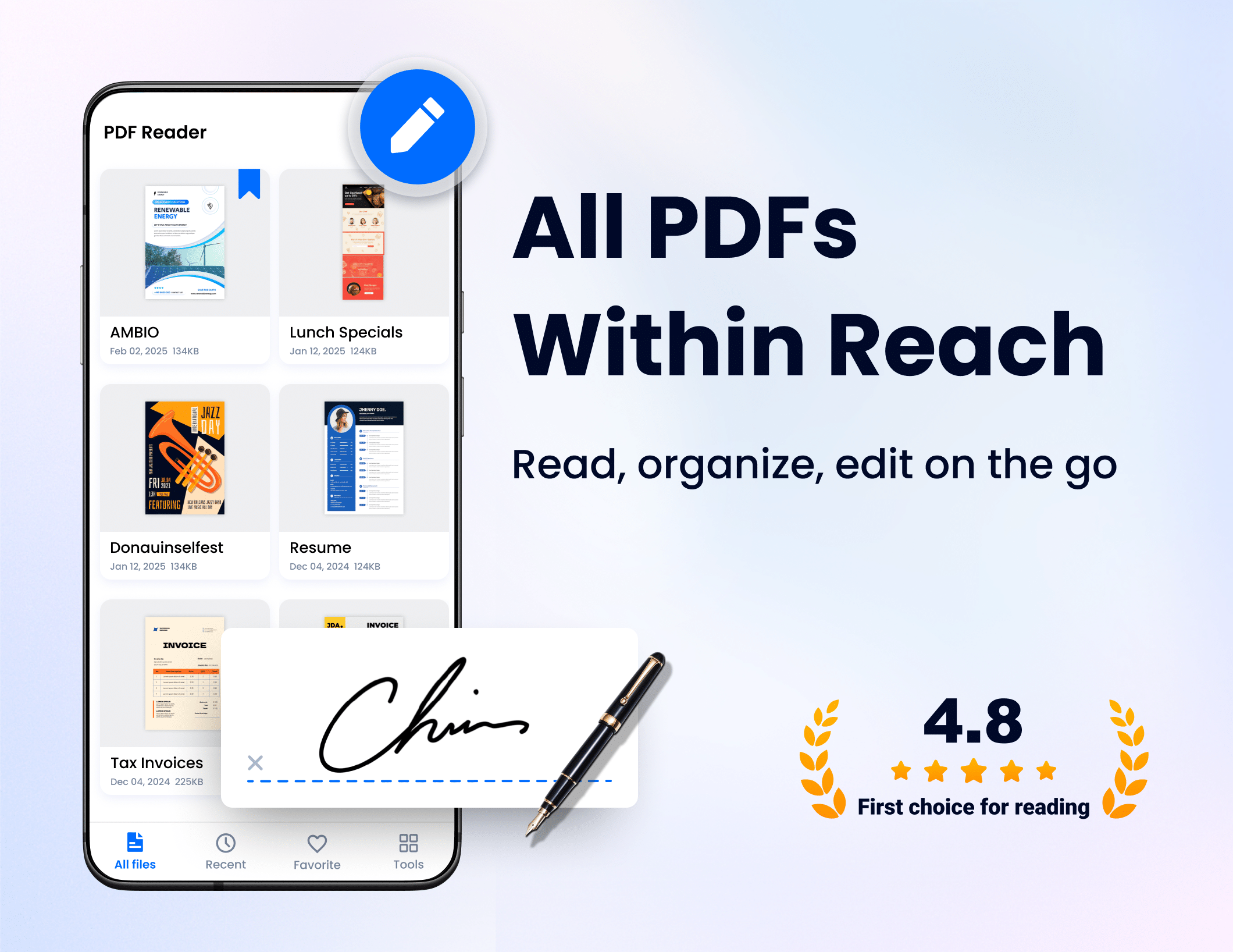 اسکرین شات 1 برنامه PDF Reader - PDF Editor