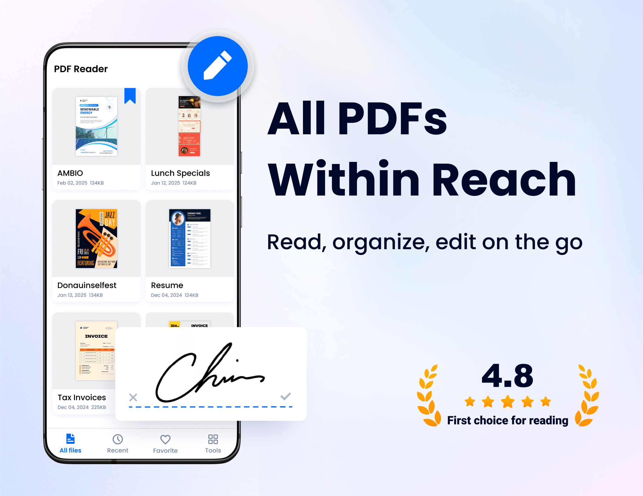 اسکرین شات 1 برنامه PDF Reader - PDF Editor
