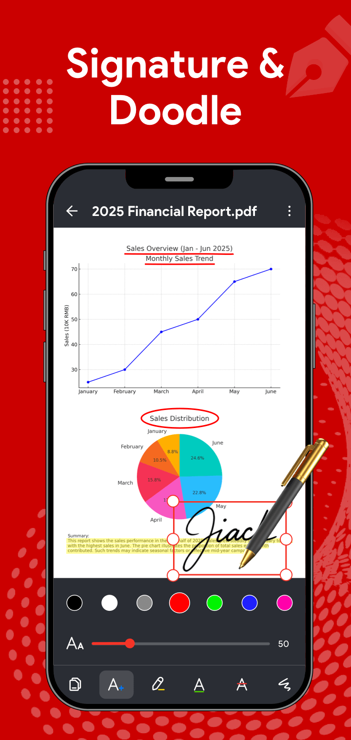 اسکرین شات 3 برنامه PDF Reader - Editor & Scanner