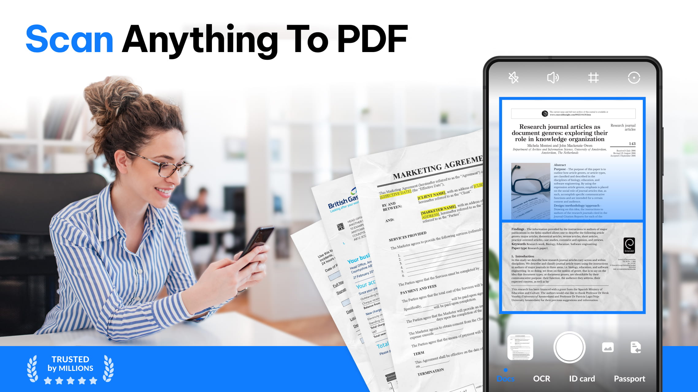 اسکرین شات 1 برنامه PDF Scanner APP - Scan to PDF