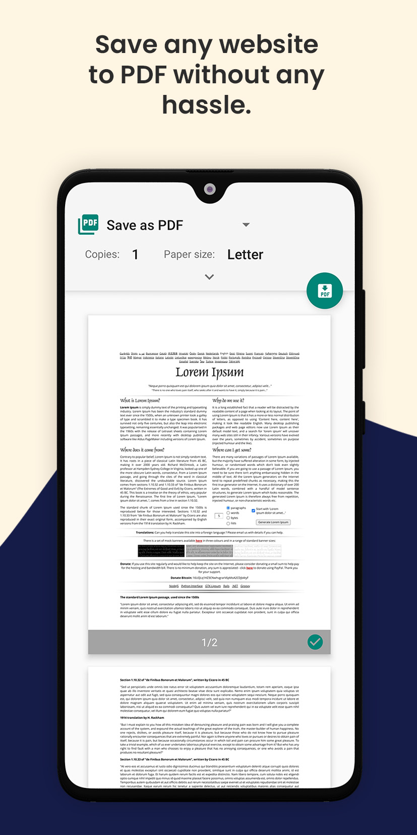 اسکرین شات 6 برنامه PDF Utils: Merge, Split & Edit