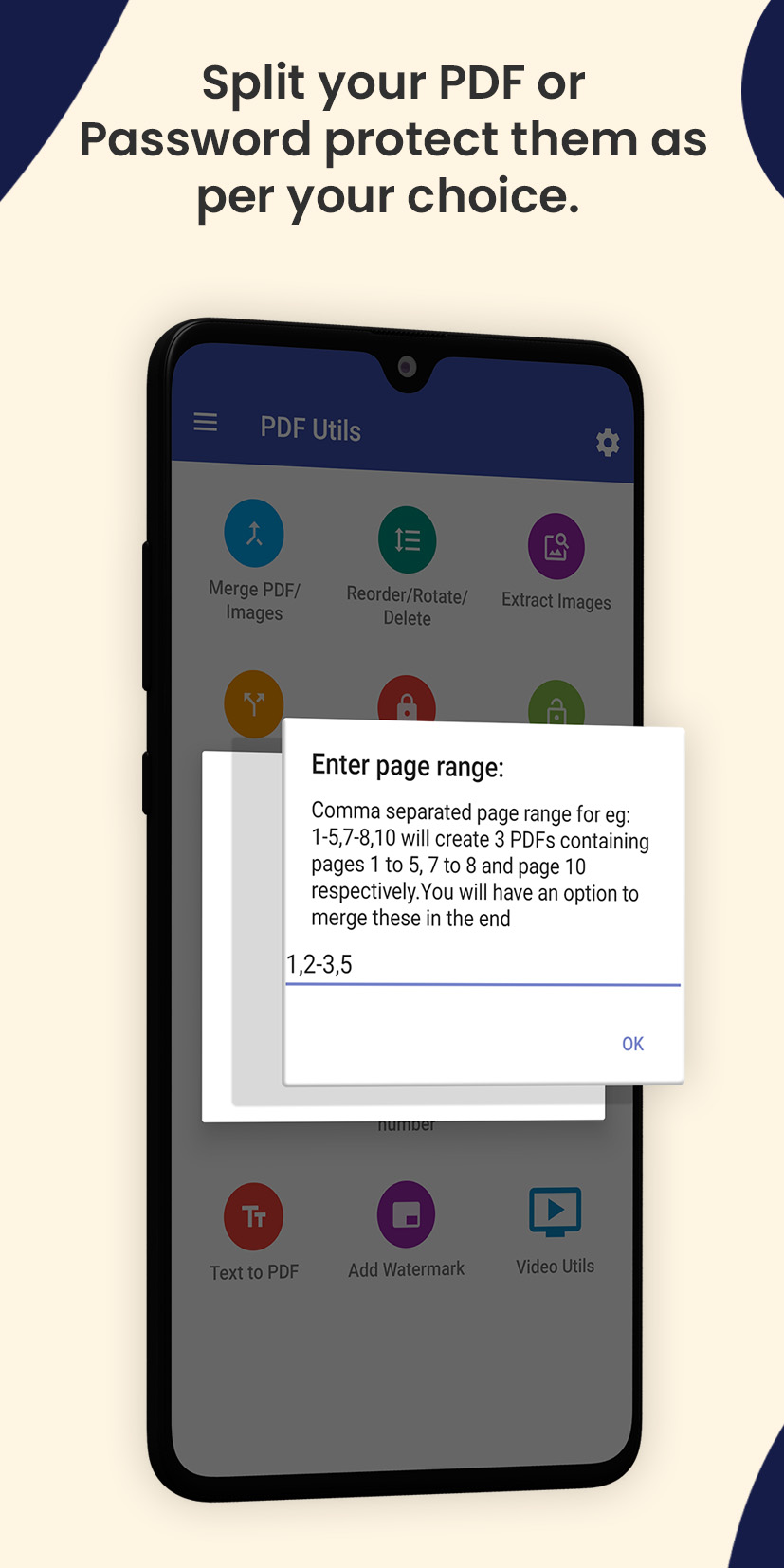 اسکرین شات 4 برنامه PDF Utils: Merge, Split & Edit