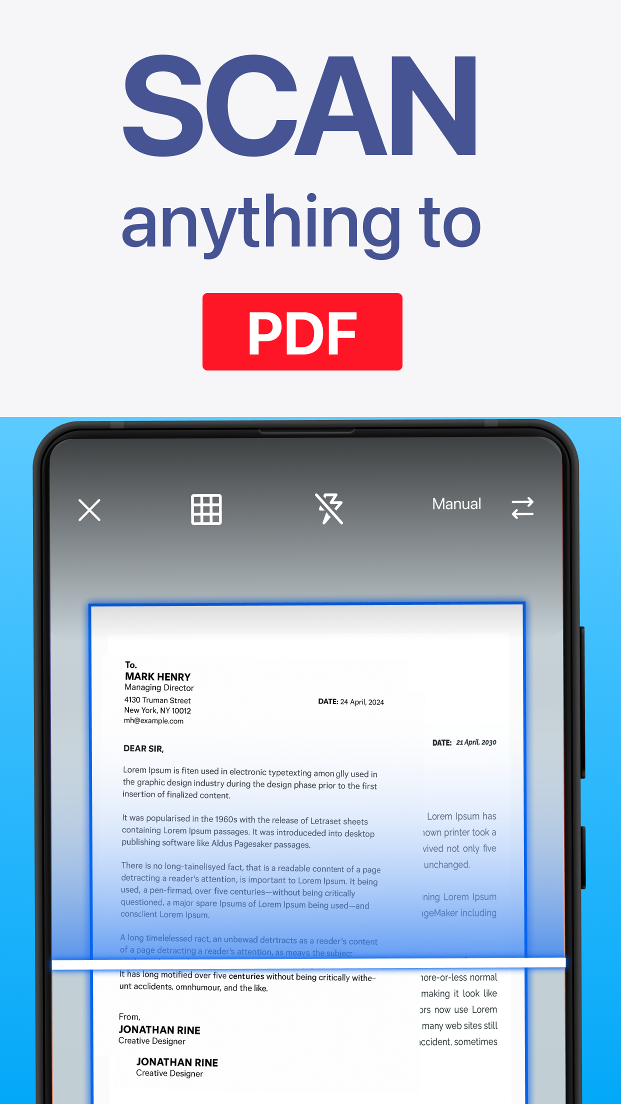 اسکرین شات 1 برنامه PDF Scanner app - TapScanner