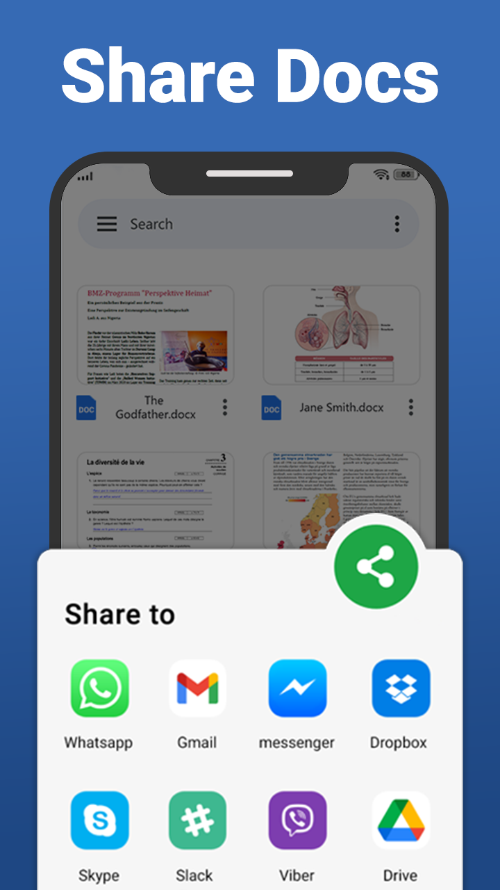 اسکرین شات 6 برنامه Docs Reader - Word office