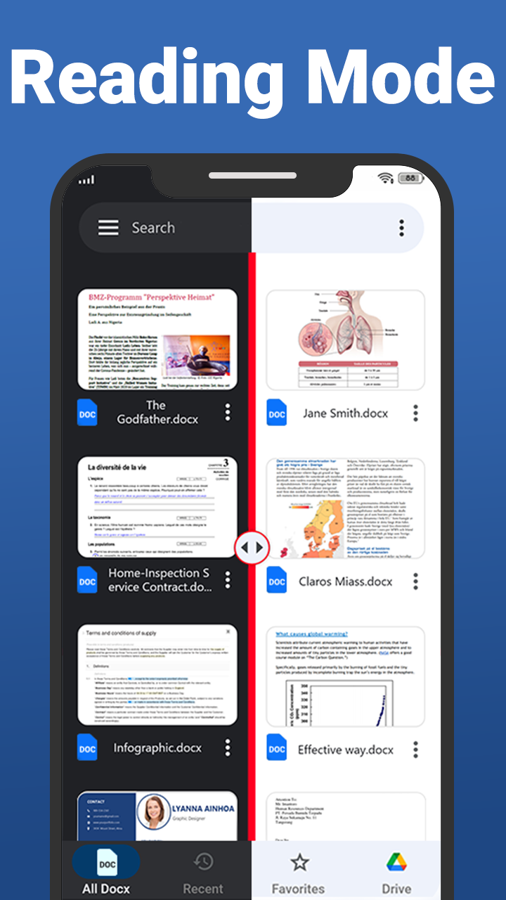 اسکرین شات 3 برنامه Docs Reader - Word office