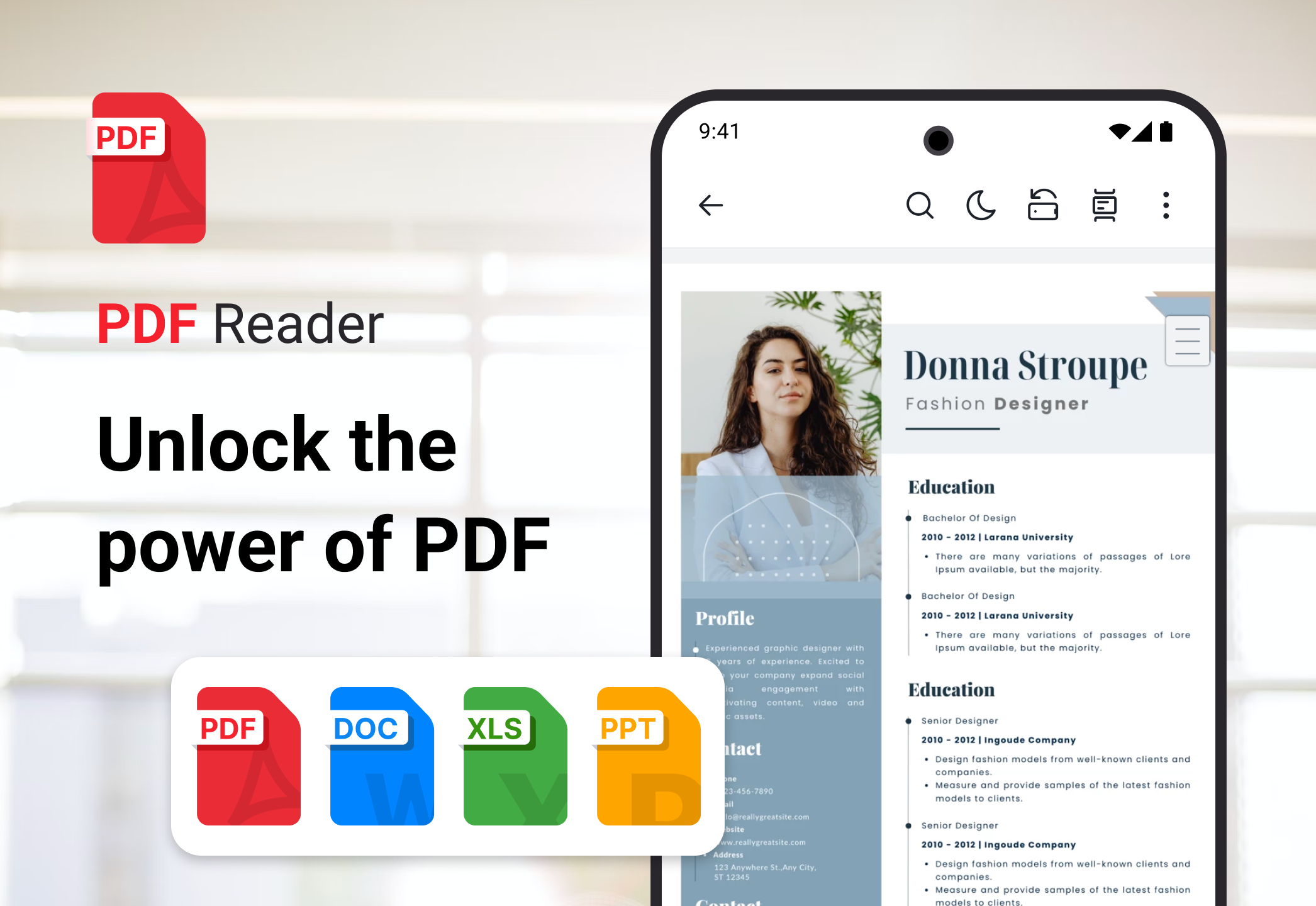 اسکرین شات 1 برنامه PDF Reader and PDF Editor