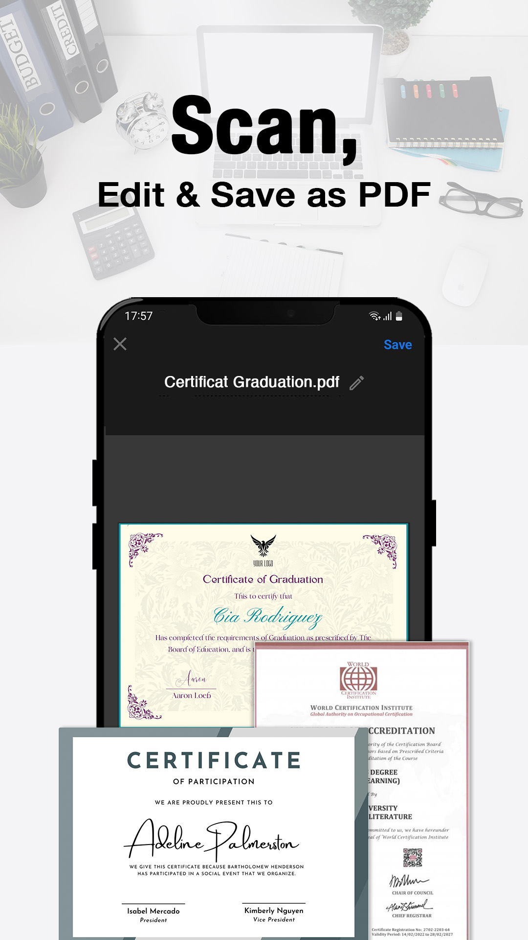 اسکرین شات 3 برنامه PDF Scanner App