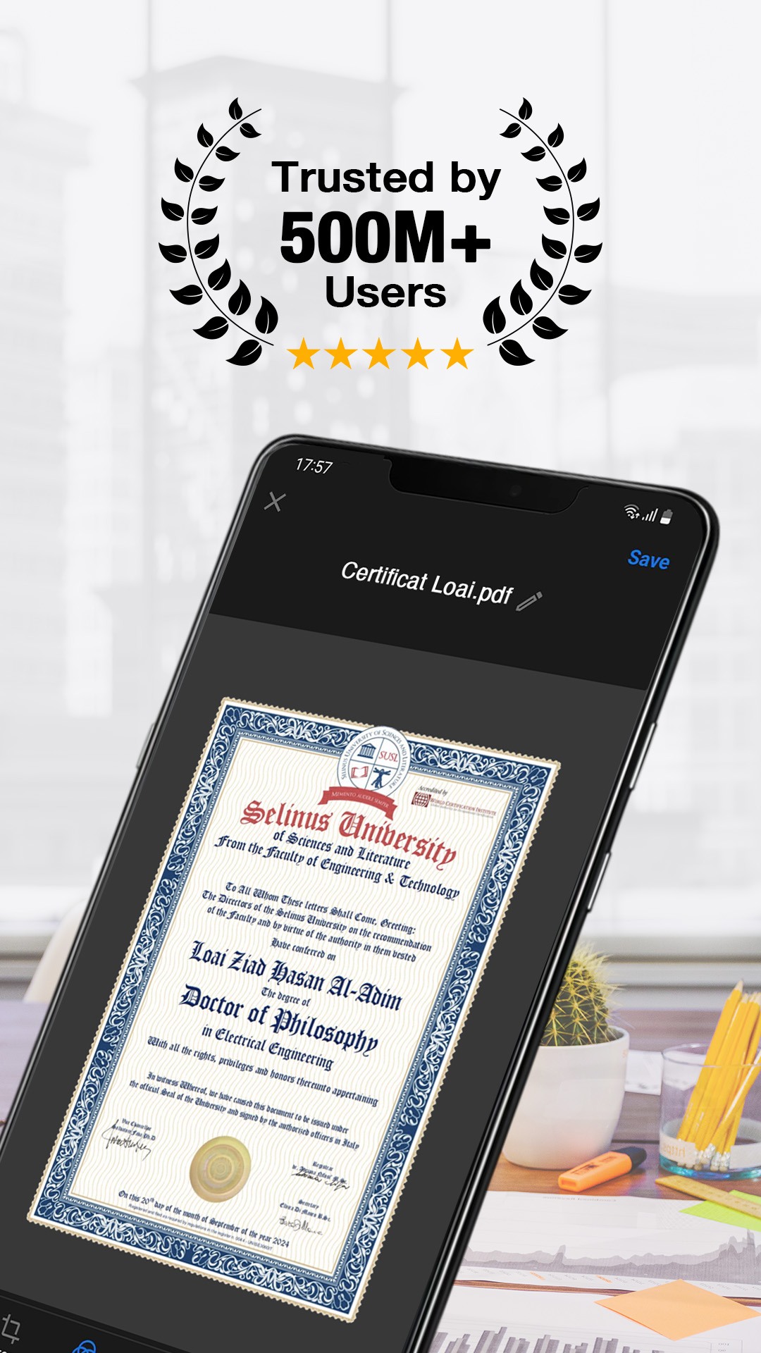 اسکرین شات 1 برنامه PDF Scanner App