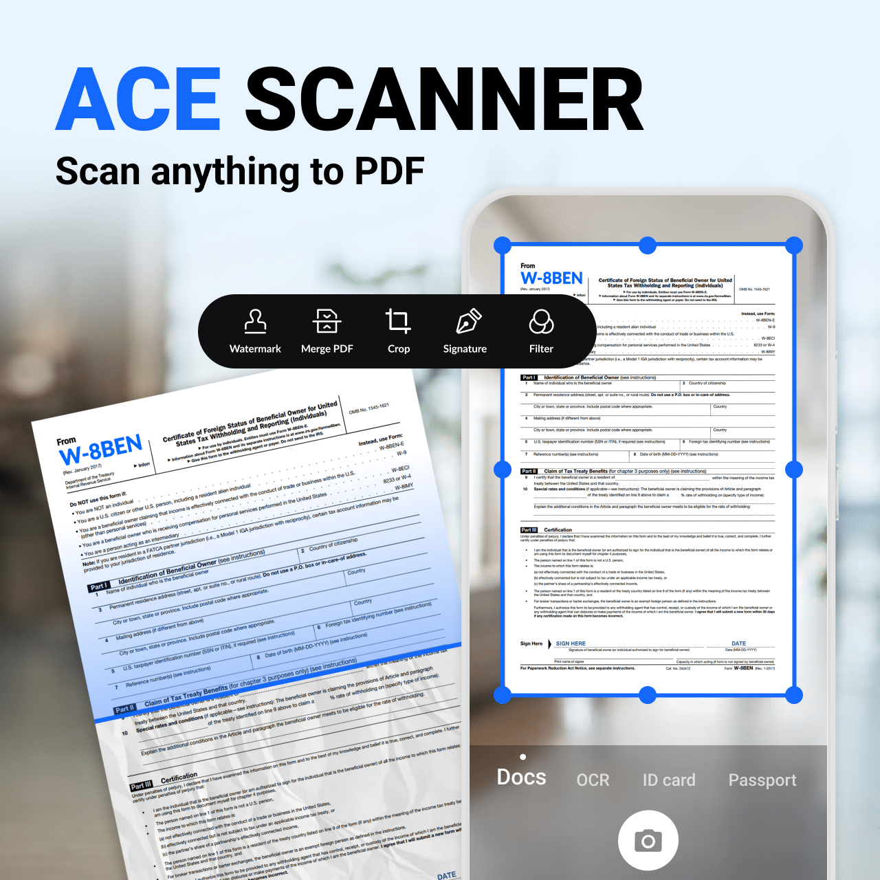 اسکرین شات 1 برنامه PDF Scanner - Document Scanner