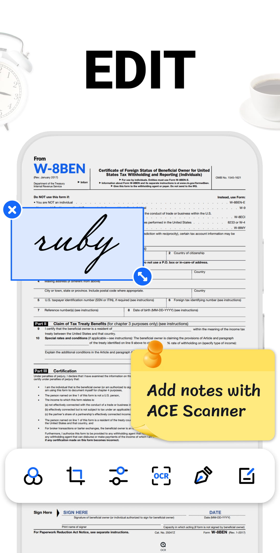 اسکرین شات 4 برنامه PDF Scanner - Document Scanner