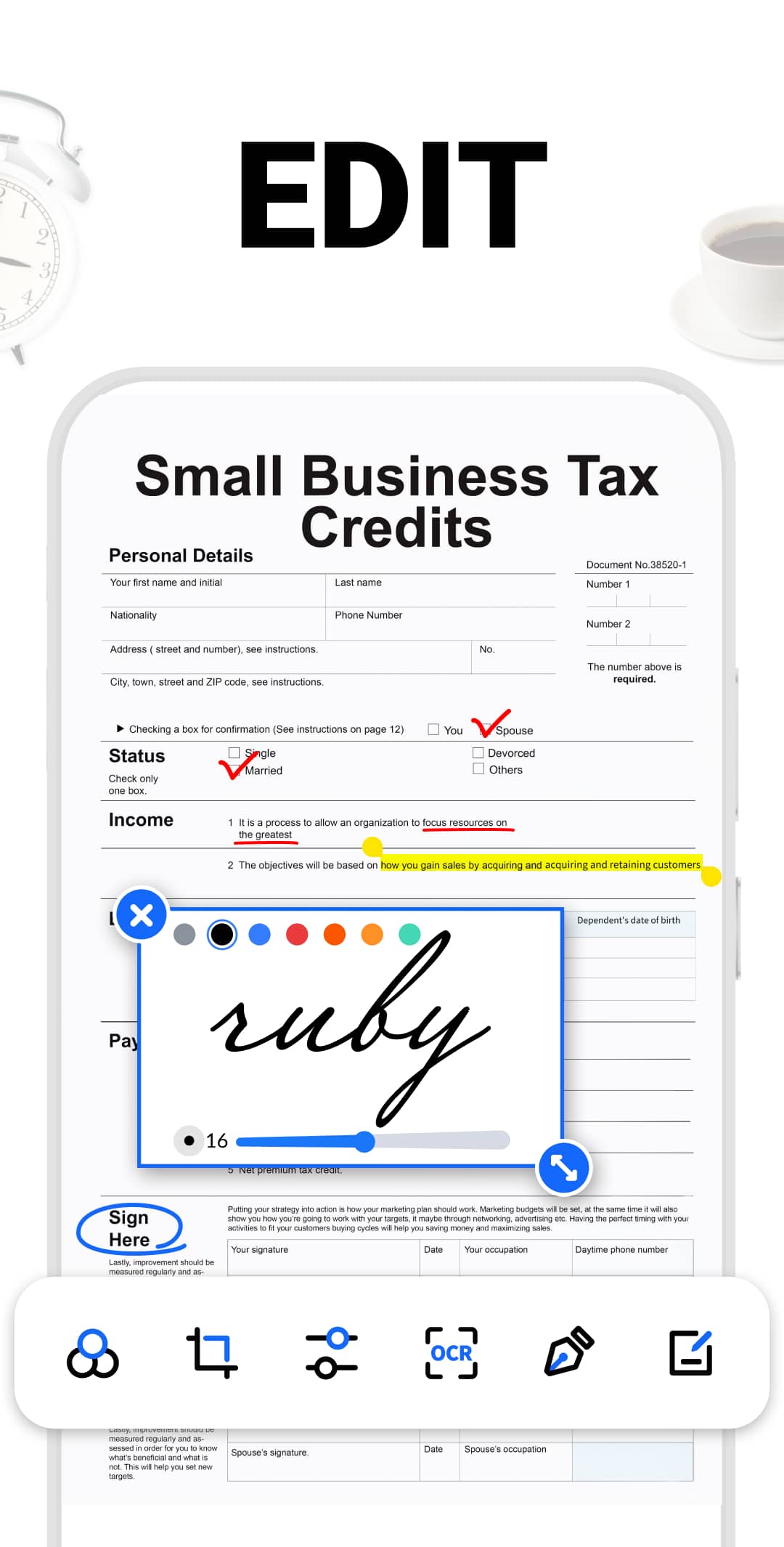 اسکرین شات 4 برنامه PDF Scanner - Document Scanner