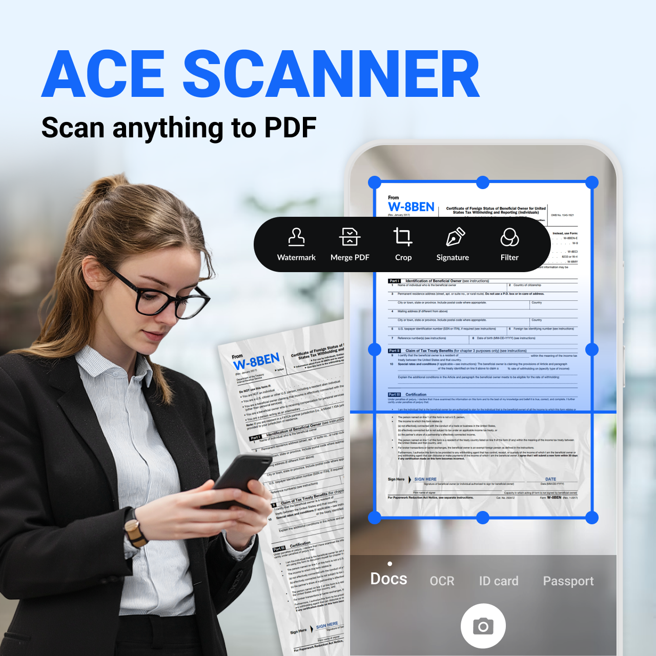 اسکرین شات 1 برنامه PDF Scanner - Document Scanner