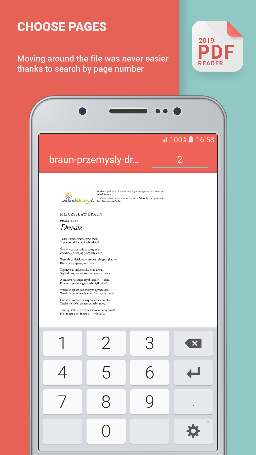 اسکرین شات 2 برنامه PDF Reader