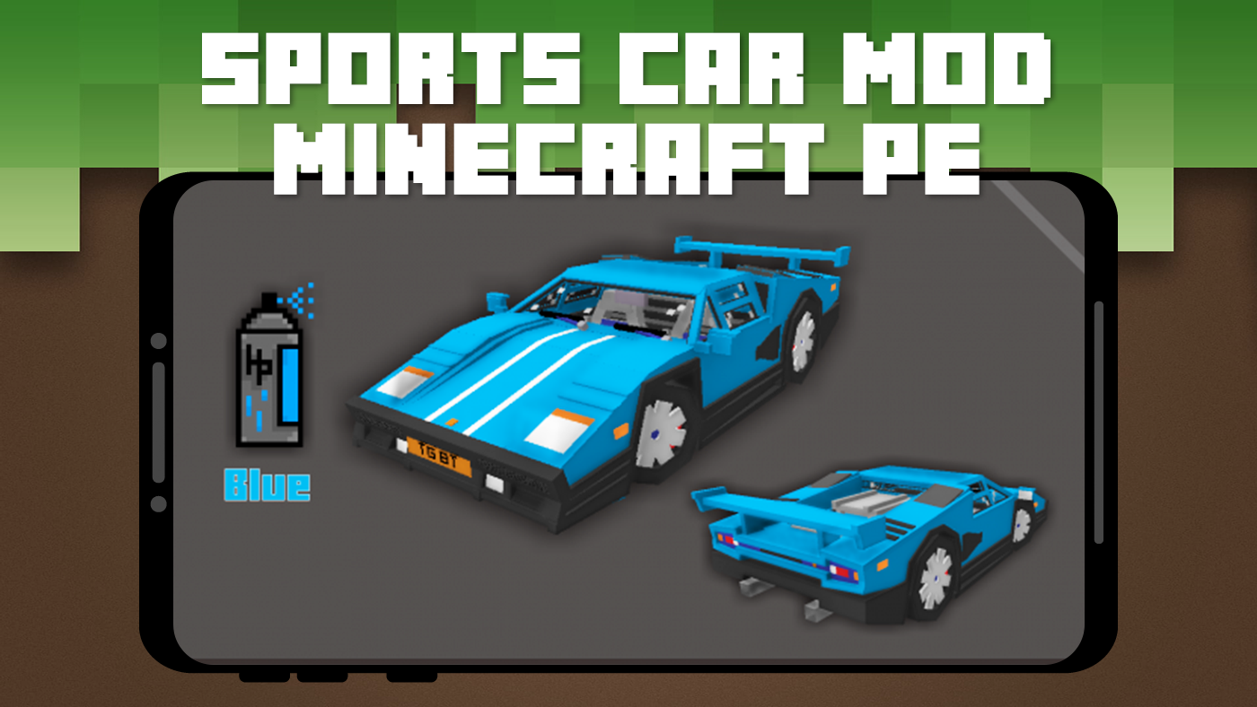 اسکرین شات 3 برنامه Sports Car Mod for Minecraft