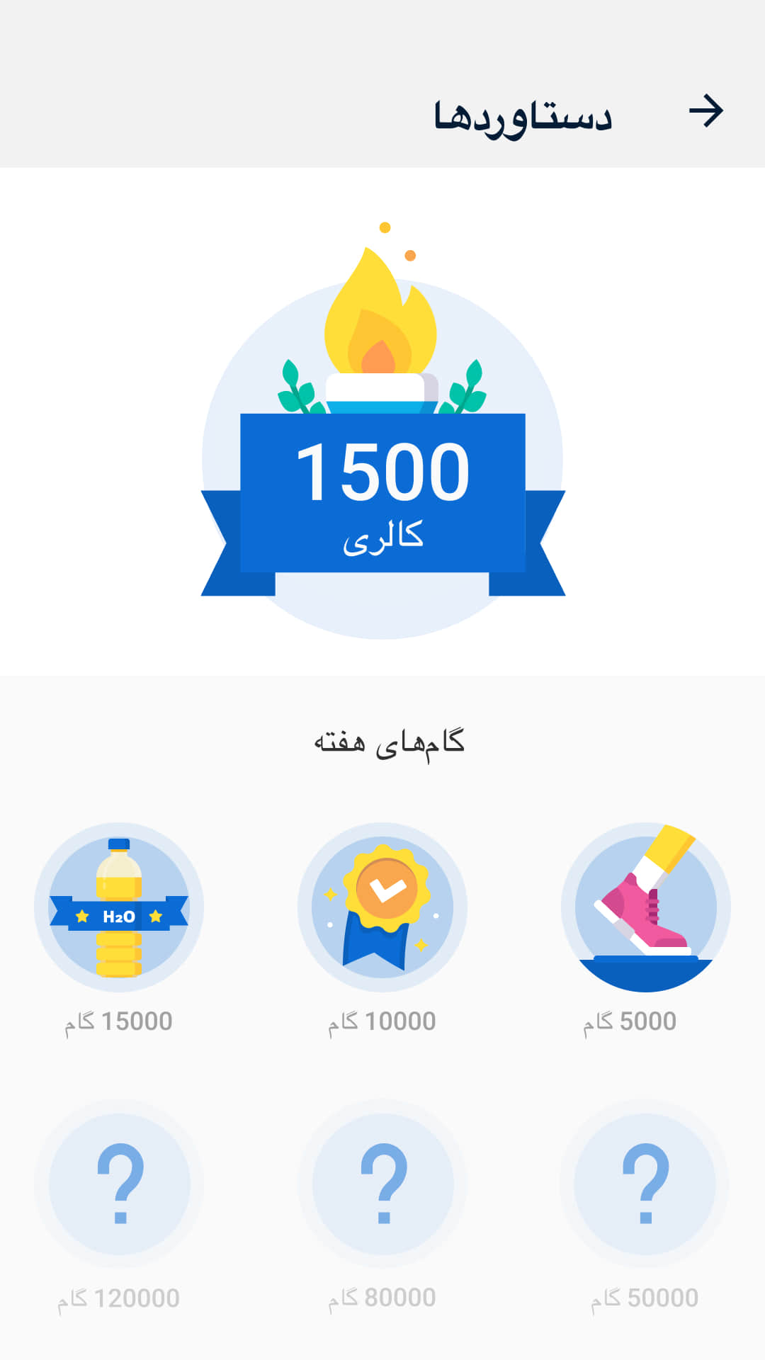 اسکرین شات 4 برنامه گام شمار - قدم شمار پیاده روی