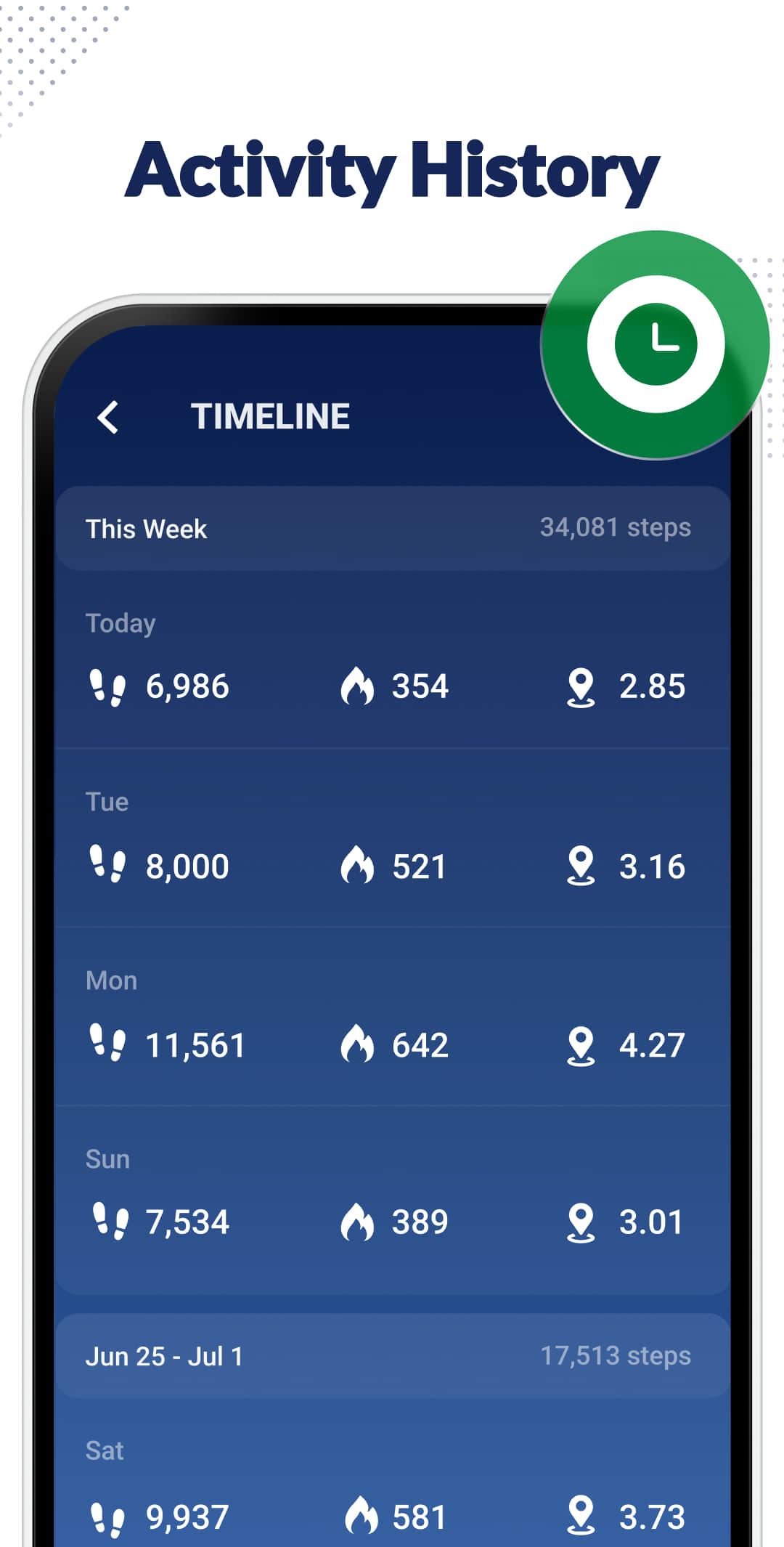 اسکرین شات 6 برنامه Step Counter - Pedometer