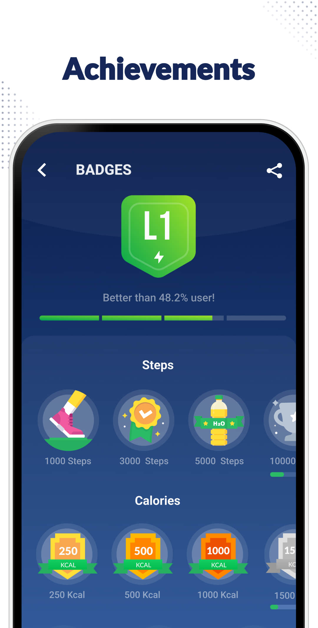 اسکرین شات 5 برنامه Step Counter - Pedometer
