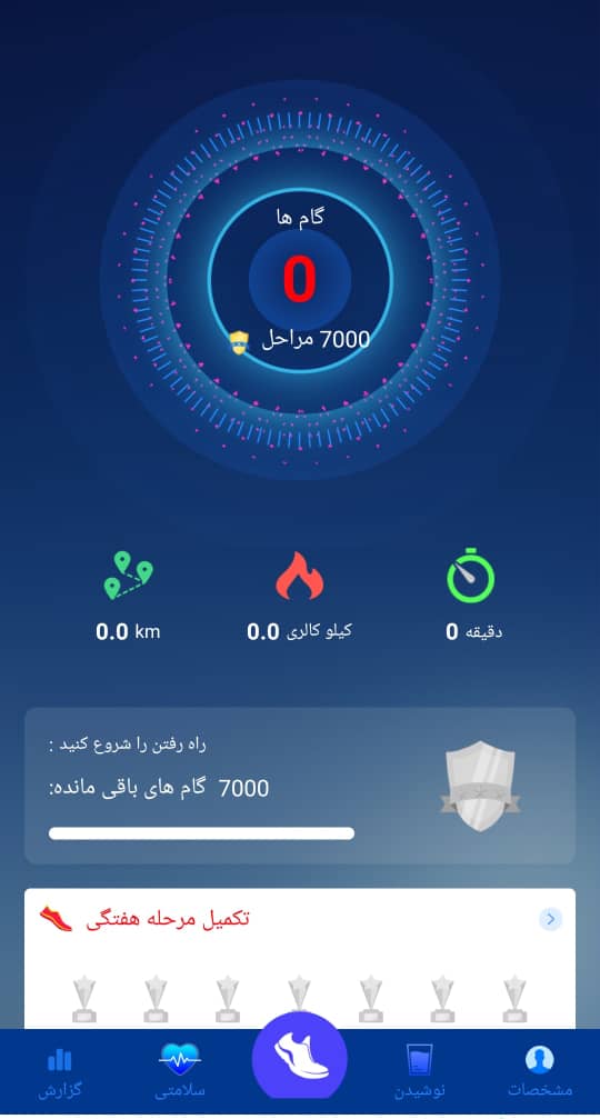 اسکرین شات 7 برنامه گام شمار(حرفه ای)