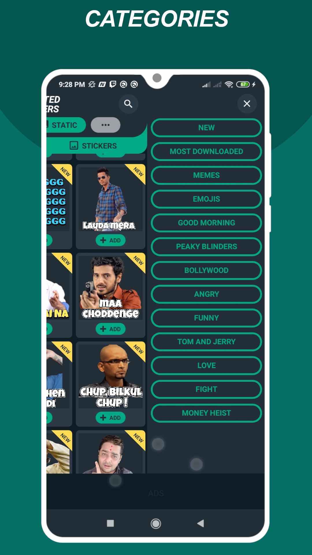 اسکرین شات 4 برنامه Animated Stickers Maker